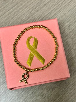 The SBCF Signature Bracelet - Gold Plated with Ribbon