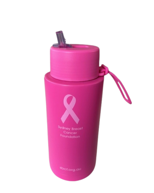 NEW HOT PINK Drink Bottle - Reusable 1 Litre with carry loop.