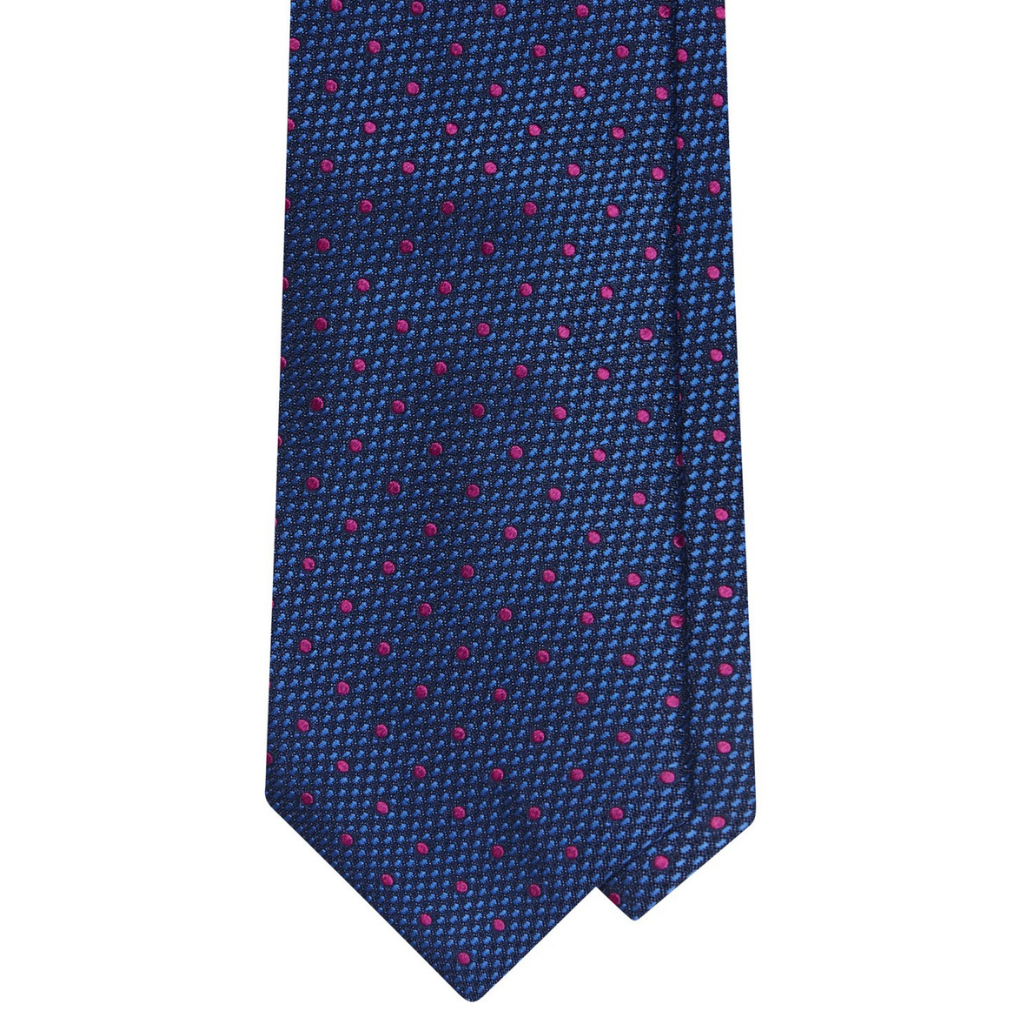 Pink Dot Silk Tie