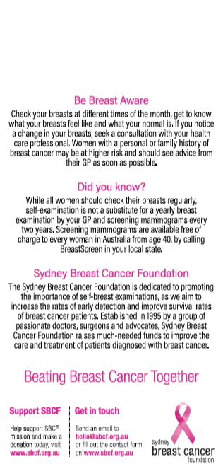 Breast Check Shower Card