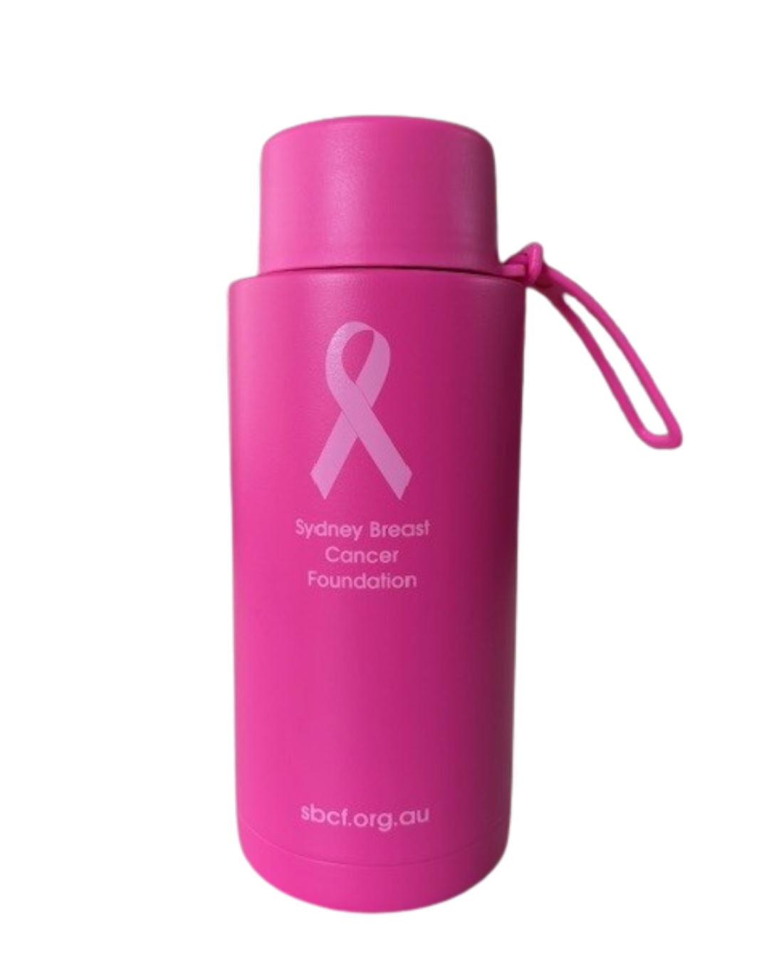 NEW HOT PINK Drink Bottle - Reusable 1 Litre with carry loop.