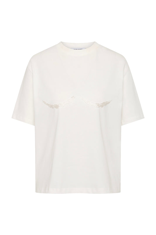 Rachel Gilbert X SBCF T-shirt - Clear Beading