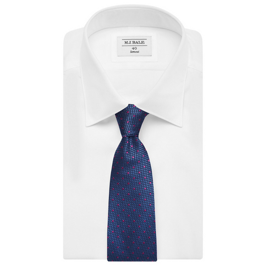 Pink Dot Silk Tie