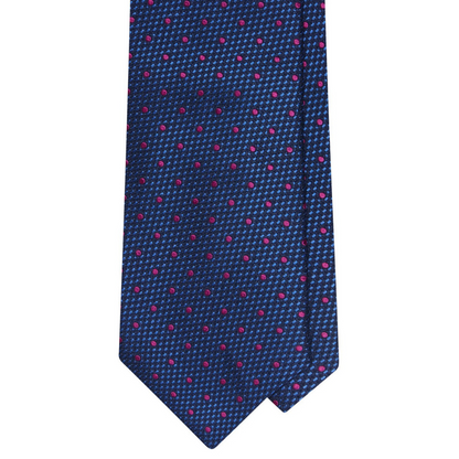 Pink Dot Silk Tie