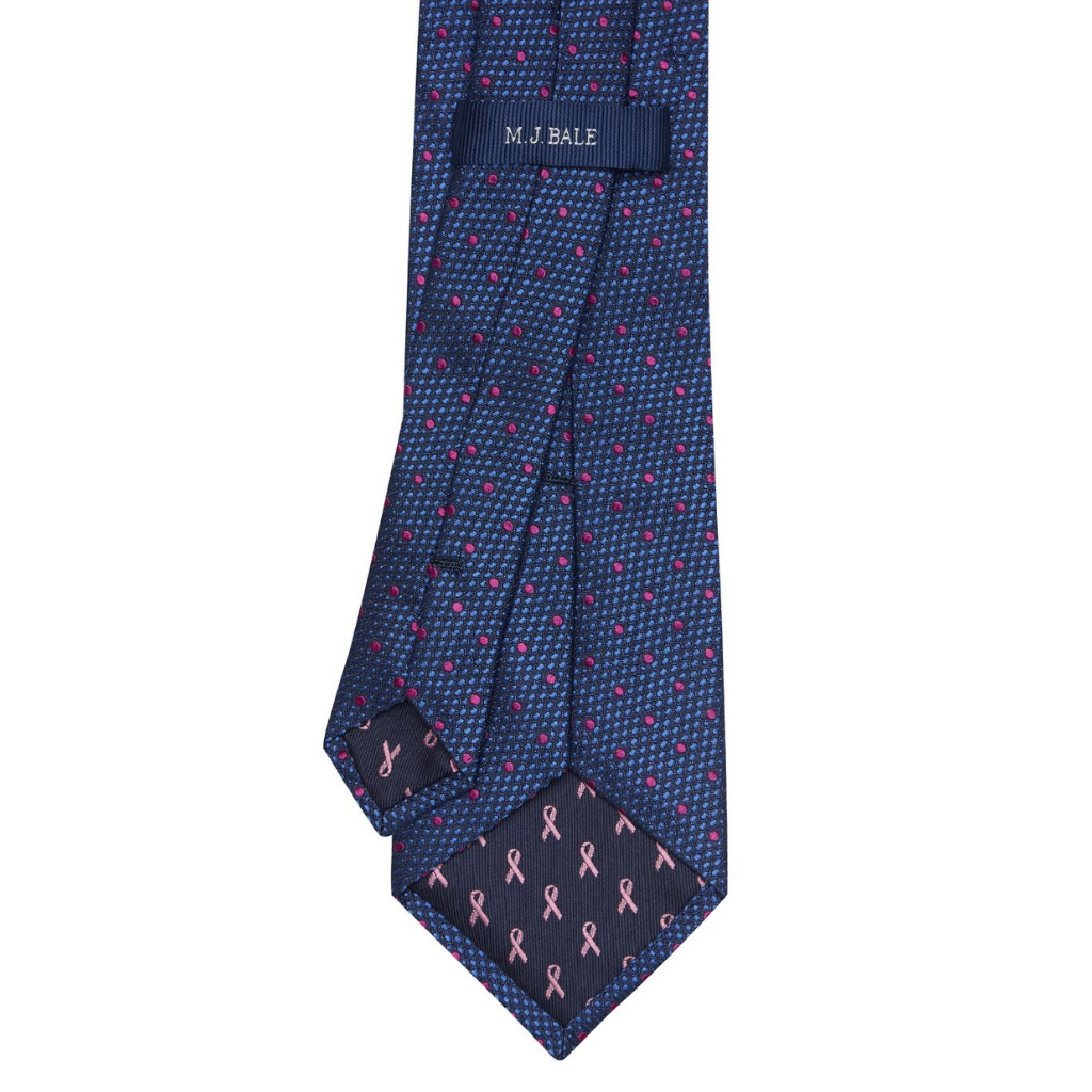 Pink Dot Silk Tie