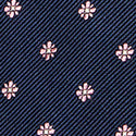Pink Flower Silk Tie